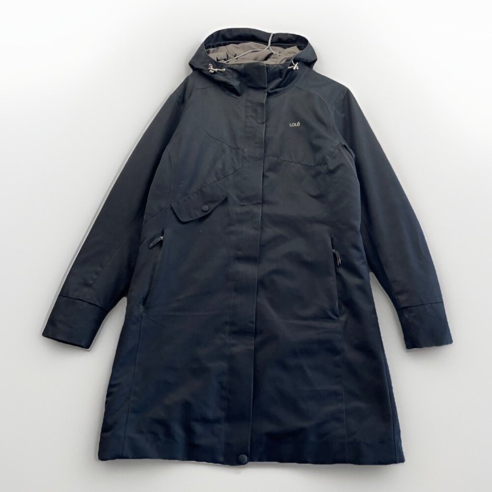 LOLE Winter Waterproof Parka Jacket Coat Womens Sz L Black Full Zip City